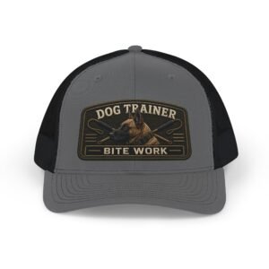 Dog Trainer Trucker Cap - 'Bite Work' Patch Snapback Hat