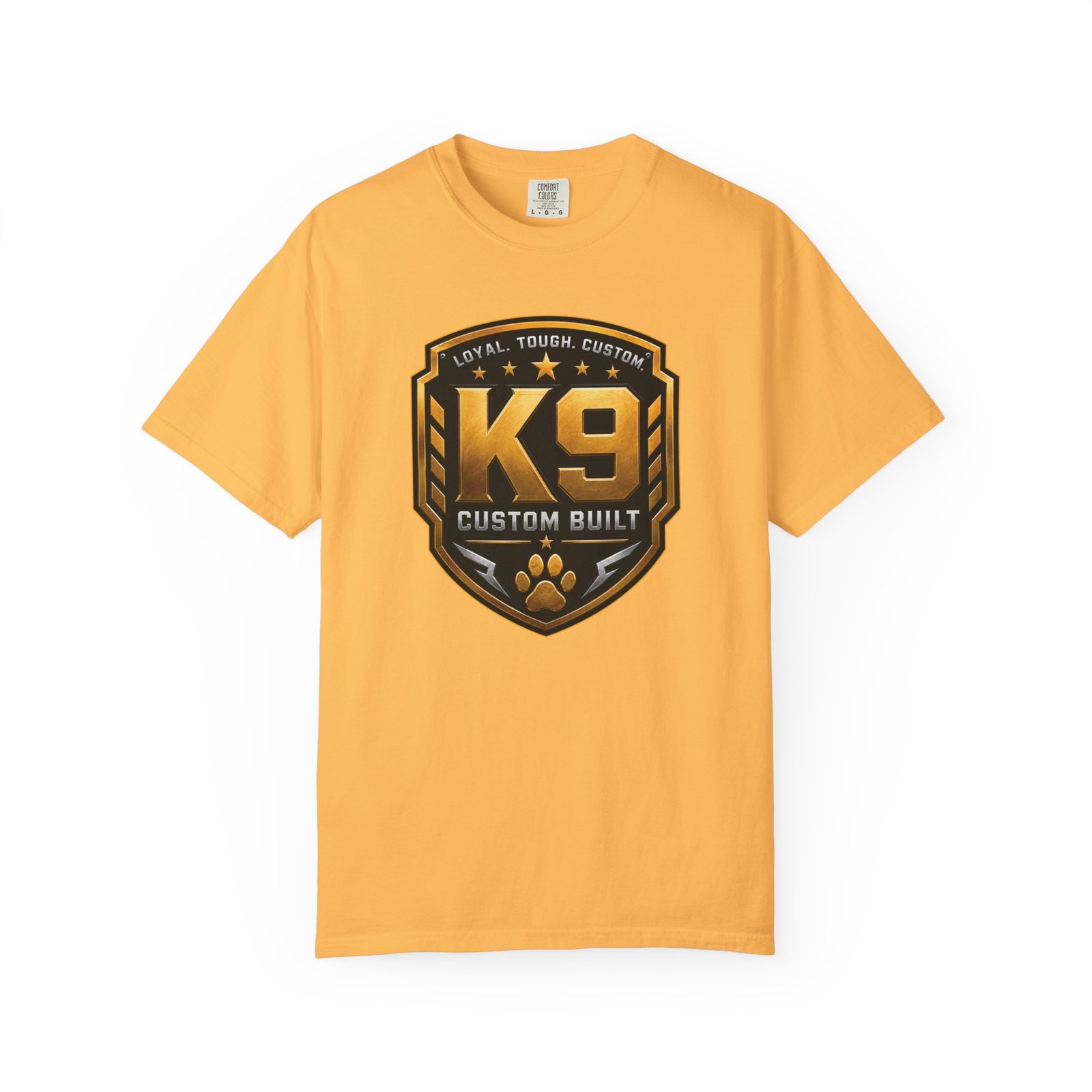 'K9 Custom Built' 'Loyal Tough Custom' - Dog Trainer Handler T-Shirt - Comfort Colors 1717 - Custom Dogs - Image 15