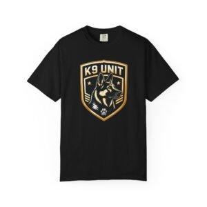 'K9 UNIT' - Dog Trainer Handler T-Shirt - Comfort Colors 1717 - Custom Dogs