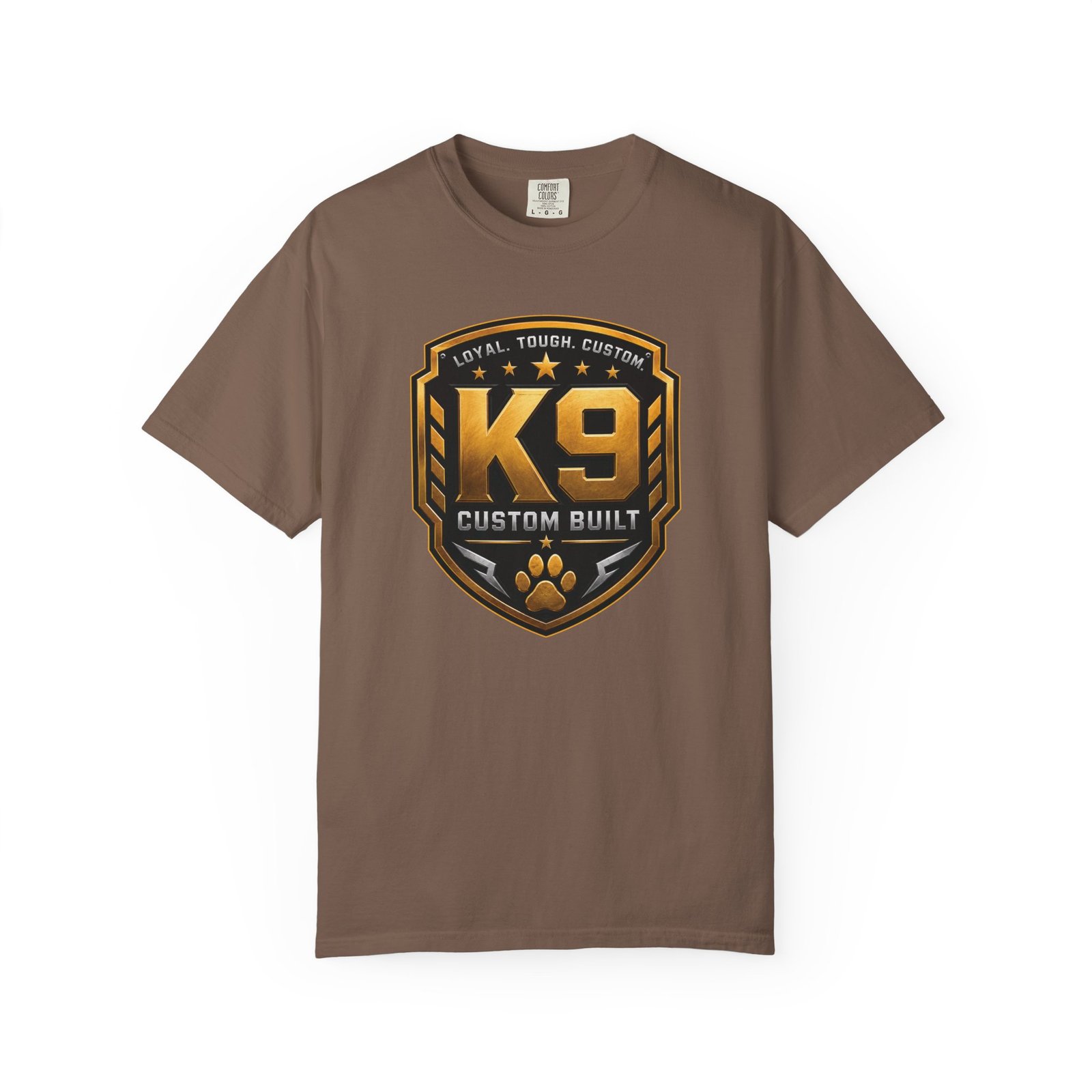 'K9 Custom Built' 'Loyal Tough Custom' - Dog Trainer Handler T-Shirt - Comfort Colors 1717 - Custom Dogs - Image 18